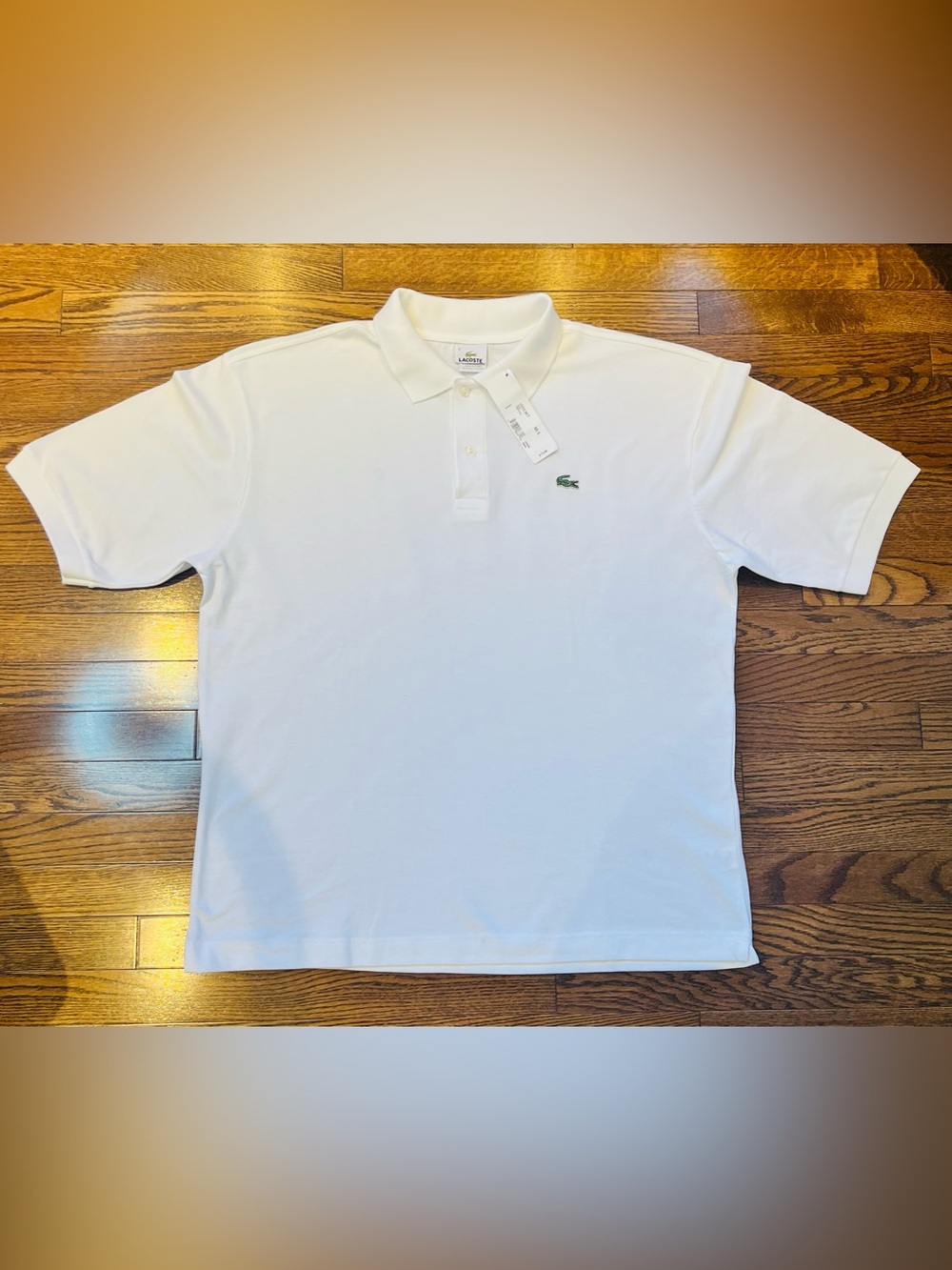 Lacoste Men’s White Classic Pique Polo Shirt